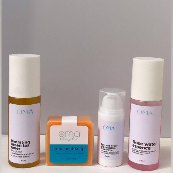Spot and hyperpigmentation set with Kojic and hydrating green tea toner